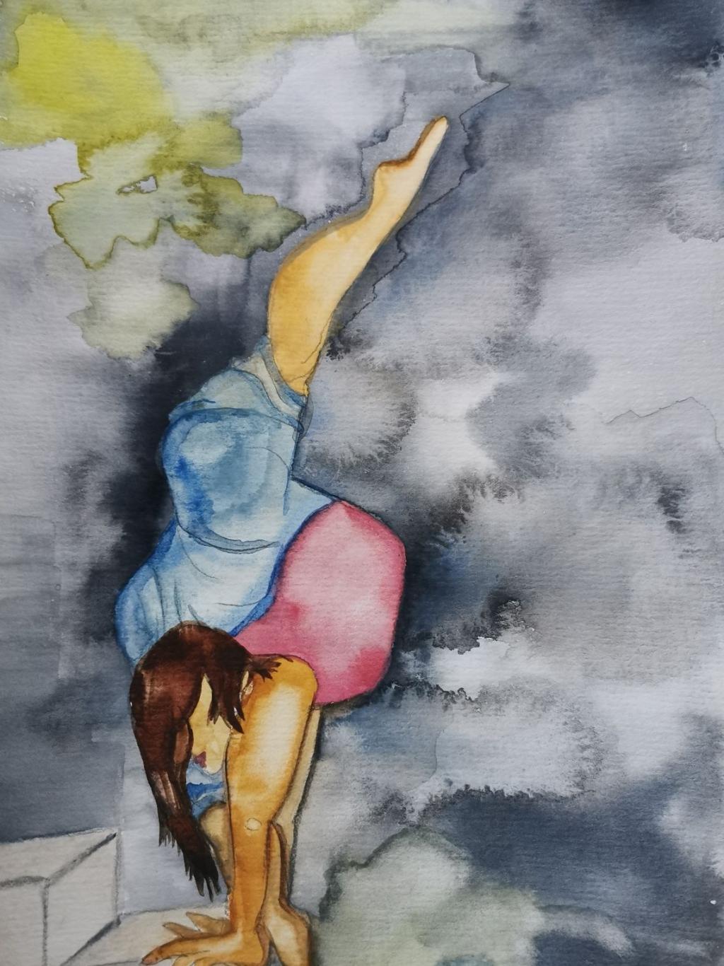 "Artistik" 2/2025, 17 x 24 cm, Aquarell auf Papier