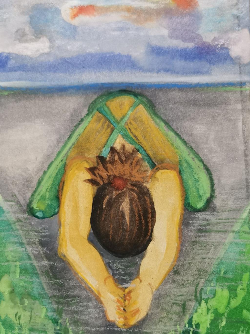"Lebenspause 2" 2/2025, 17 x 24 cm, Aquarell auf Papier