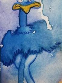"Strauß" 12/2025, 7,5 x 5cm, Aquarell auf Papier